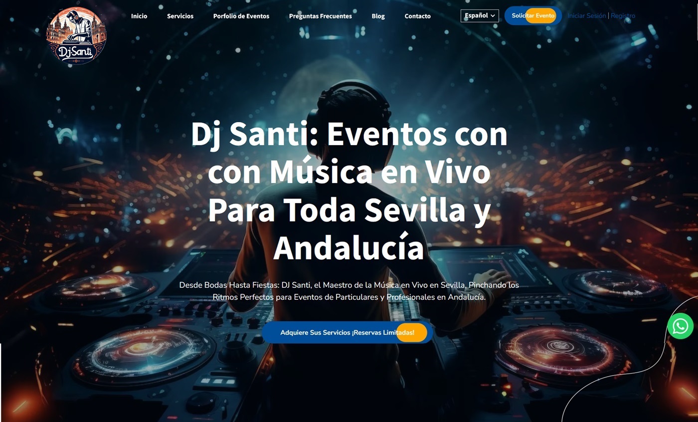 Disfruta de los Servicios de DJ Santi para Sevilla y Toda Andalucía